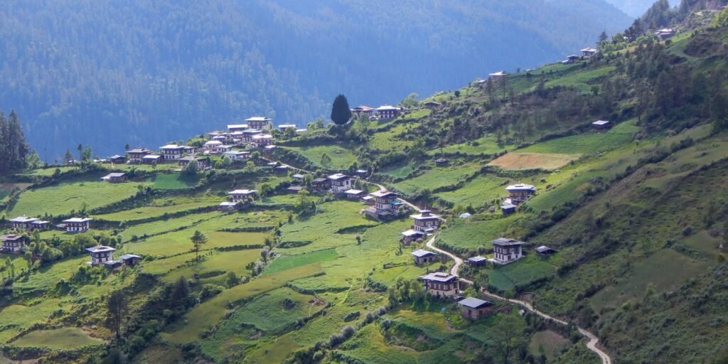 small village Bhutan